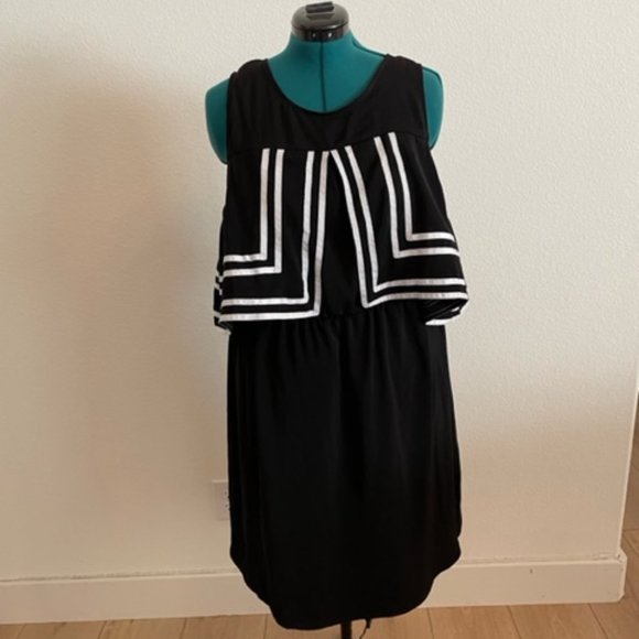 Eloquii Cold Shoulder Dress Black 16 - Picture 2 of 4